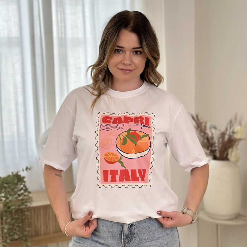 AVA-LUCA T-Shirt mit Capriprint