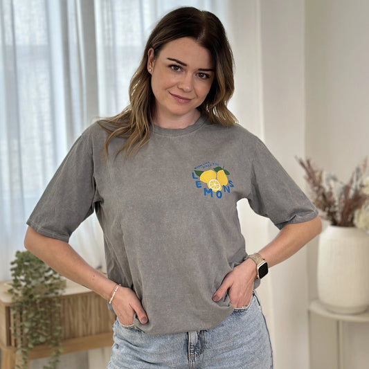 AVA-CLEO T-Shirt mit Lemonprint