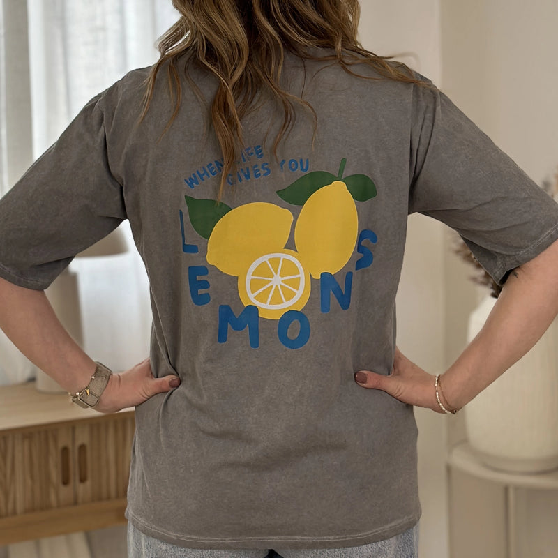 AVA-CLEO T-Shirt mit Lemonprint