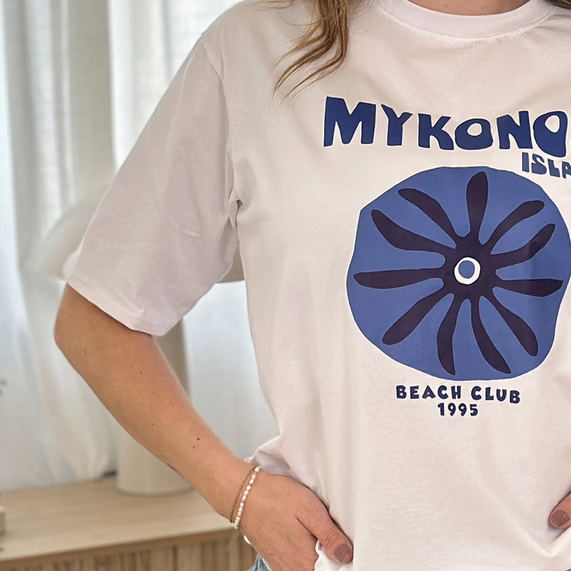 AVA-ELENI T-Shirt mit Mykonosprint