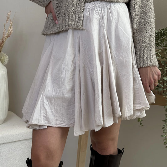 BORA-MIREA Minirock aus Stoff in schwarz & beige