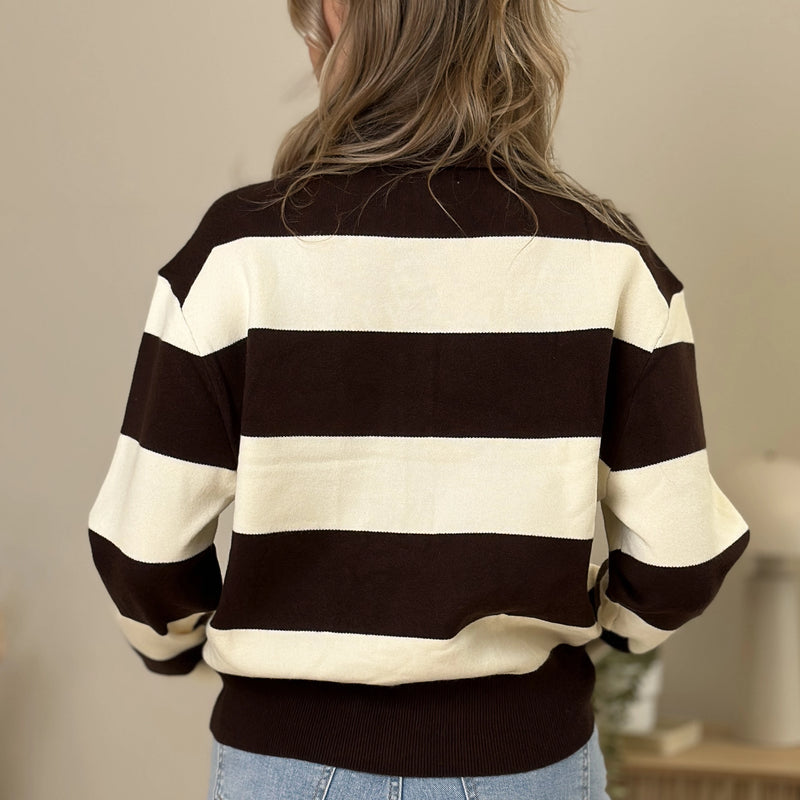 BORA-ADINA Sweatshirt mit Streifen