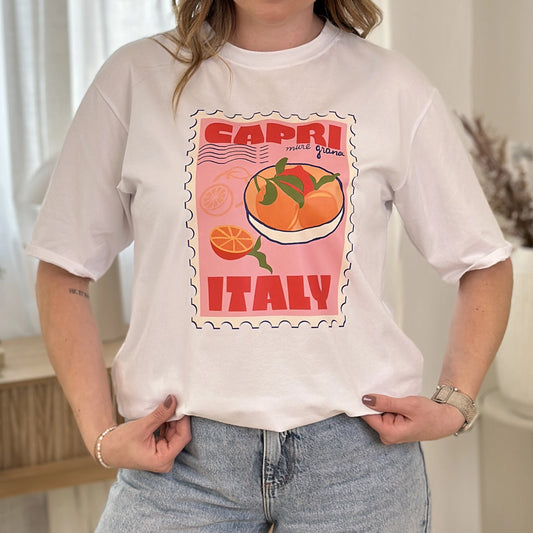 AVA-LUCA T-Shirt mit Capriprint