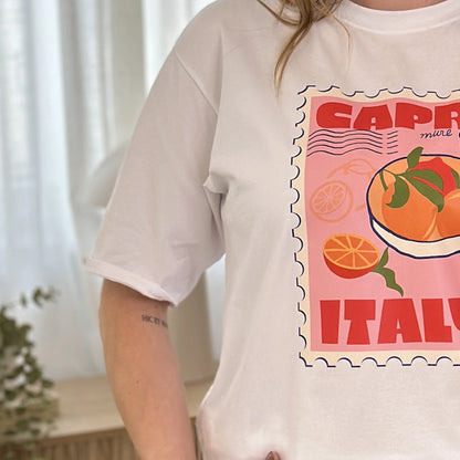 AVA-LUCA T-Shirt mit Capriprint