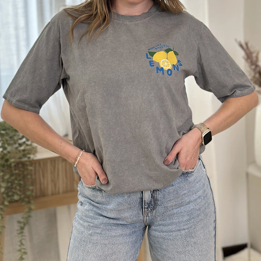 AVA-CLEO T-Shirt mit Lemonprint