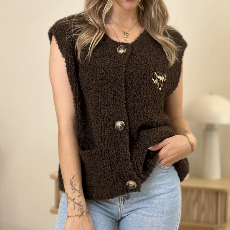 BORA-SELINA Leo Weste braun & beige