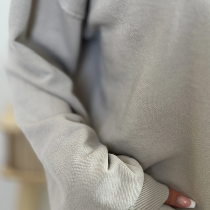 BORA-AYLA lockeres Sweatshirt in taupe