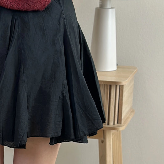 BORA-MIREA Minirock aus Stoff in schwarz & beige